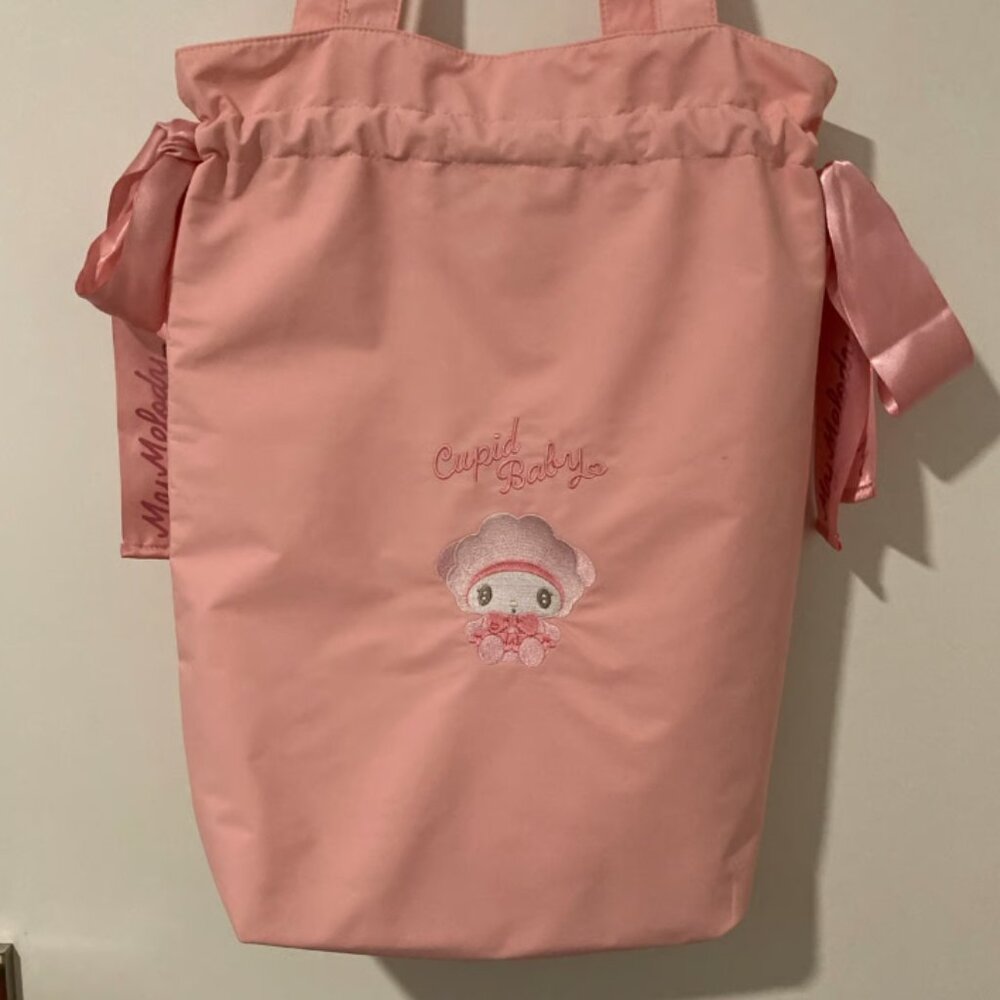 My Melody Cupid Baby large drawstring tote